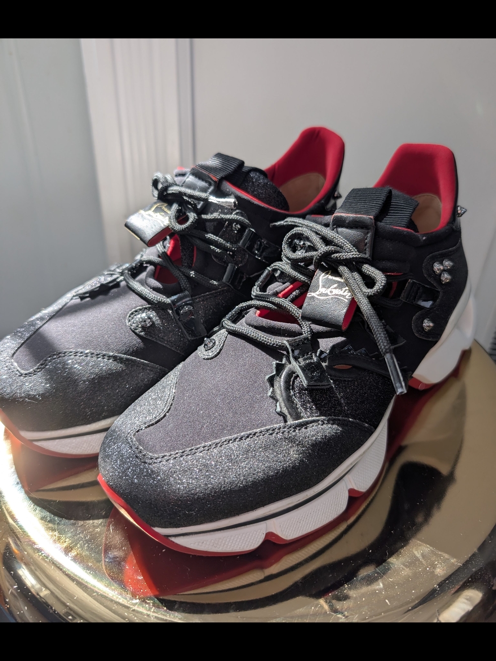 Christian Louboutin Red Runner Donna Glitter sneakers